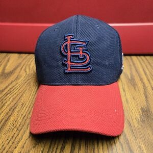 Unisex STL Cardinals Navy and Red Velcro Back Baseball Cap